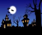 Halloween Haunted House - Dolunay, yarasalar